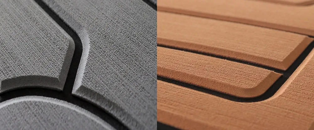 EVA foam deck on a motorboat - NauticDeck